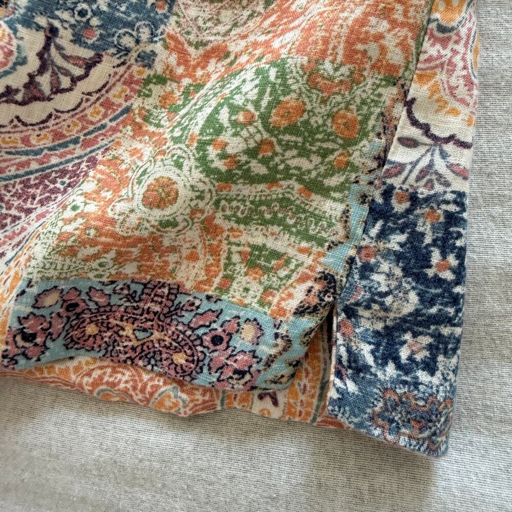 Linen Reversible Tank Top | XL | NWT Resort-2 in 1 blouse - Picture 12 of 16